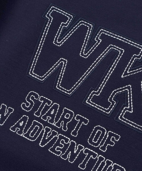 WASK（ワスク）の「ロゴ刺しゅうトレーナー(100~160cm)（スウェット・キッズ・ネイビー/グリーン・160cm/150cm/140cm/130cm）」の8枚目の写真