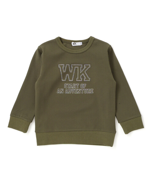 WASK（ワスク）の「ロゴ刺しゅうトレーナー(100~160cm)（スウェット・キッズ・ネイビー/グリーン・160cm/150cm/140cm/130cm）」の12枚目の写真