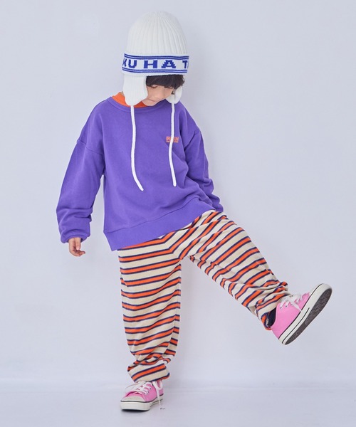 MARKEY'S(マーキーズ)の「先染めボーダーベロアパンツ(その他パンツ・キッズ・ブルー系その他/ホワイト系その他/グレー系その他・120/110/100/95/90/80/150/140/130)」の17枚目の写真