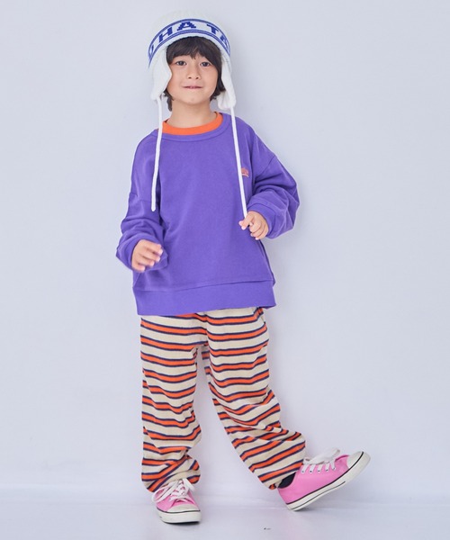 MARKEY'S(マーキーズ)の「先染めボーダーベロアパンツ(その他パンツ・キッズ・ブルー系その他/ホワイト系その他/グレー系その他・120/110/100/95/90/80/150/140/130)」の18枚目の写真