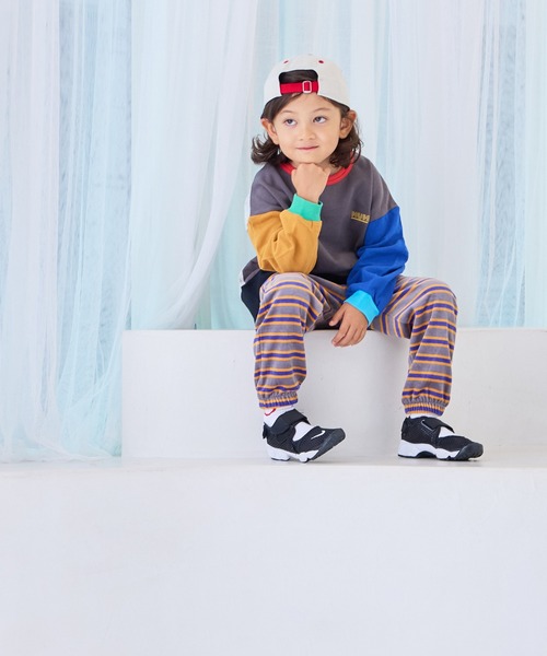 MARKEY'S(マーキーズ)の「先染めボーダーベロアパンツ(その他パンツ・キッズ・ブルー系その他/ホワイト系その他/グレー系その他・120/110/100/95/90/80/150/140/130)」の20枚目の写真