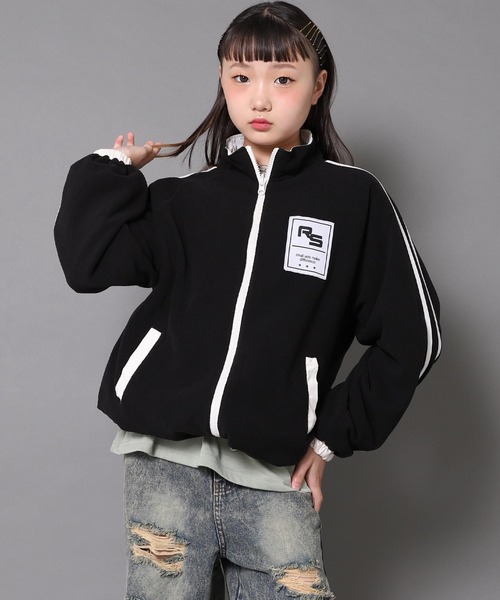 Ans Dotsloevner　ショルダーパット入りベロアジップアップブルゾン ANAPR＋S リバーシブル フリース ブルゾン 【ユニセックスアイテム