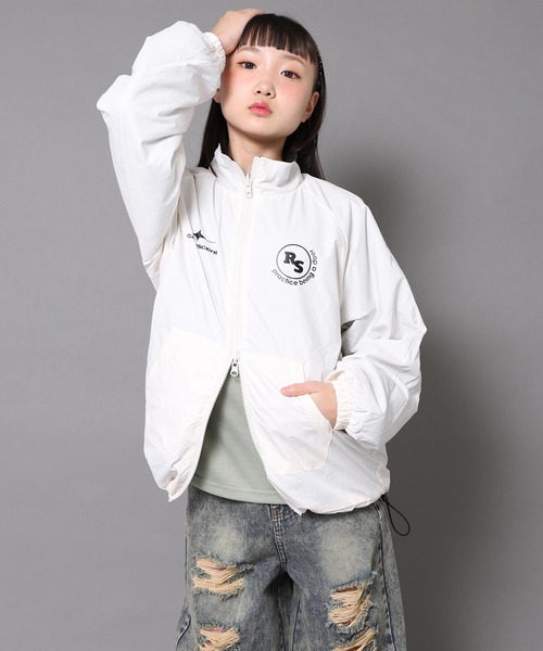 ANAP GiRL(アナップガール)の「ANAPR+S リバーシブル フリース ブルゾン 【ユニセックスアイテム】【キッズお揃い】(ブルゾン・キッズ・ホワイト/ブラック・XS/S/M)」の9枚目の写真