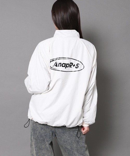 ANAP GiRL(アナップガール)の「ANAPR+S リバーシブル フリース ブルゾン 【ユニセックスアイテム】【キッズお揃い】(ブルゾン・キッズ・ホワイト/ブラック・XS/S/M)」の11枚目の写真