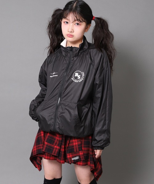 ANAP GiRL(アナップガール)の「ANAPR+S リバーシブル フリース ブルゾン 【ユニセックスアイテム】【キッズお揃い】(ブルゾン・キッズ・ホワイト/ブラック・XS/S/M)」の14枚目の写真