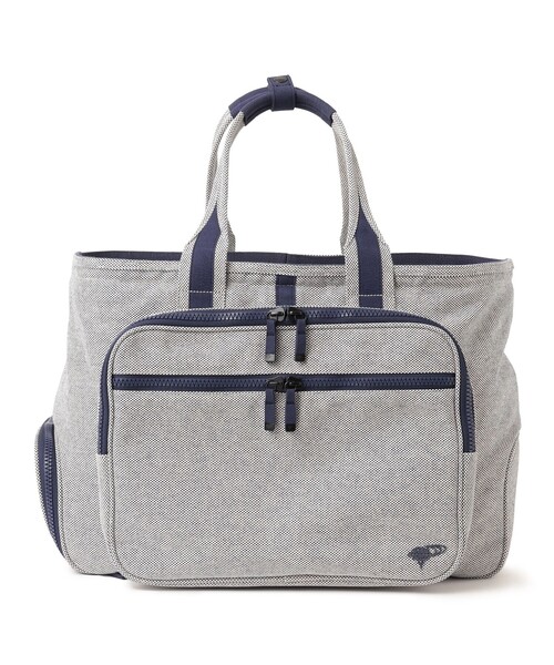 BEAMS GOLF(ビームスゴルフ)の「NSG-COTTON CANVAS ボストンバッグ2(ボストンバッグ・メンズ・ブルー/グレー・ONE SIZE)」の2枚目の写真