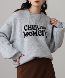 mitis（ミティス）の「mitis モヘアタッチ ロゴジャガードニットプルオーバー（ニット/セーター）」