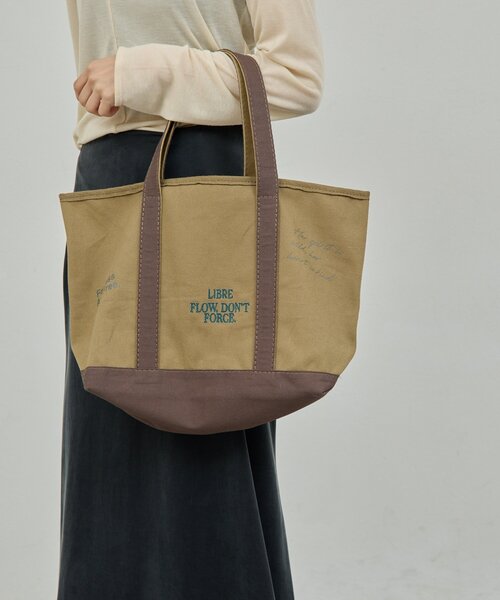 GALLARDAGALANTE（ガリャルダガランテ）の「メッセージキャンバストート（トートバッグ・レディース・ブラウン/グリーン・FREE）」の13枚目の写真