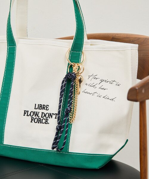 GALLARDAGALANTE（ガリャルダガランテ）の「メッセージキャンバストート（トートバッグ・レディース・ブラウン/グリーン・FREE）」の7枚目の写真