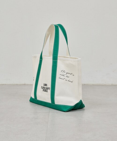 GALLARDAGALANTE（ガリャルダガランテ）の「メッセージキャンバストート（トートバッグ・レディース・ブラウン/グリーン・FREE）」の11枚目の写真