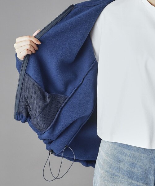 AMERICANA（アメリカーナ）の「Americana（アメリカーナ）フリースZIPパーカー（パーカー・レディース・キャメル/ネイビー・00）」の3枚目の写真