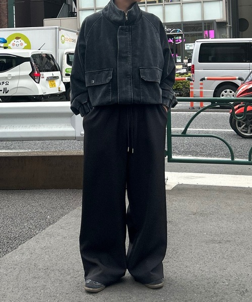 MandO（エムオー）（エムオー）の「ワイドリラックスイージーパンツ/ストライプ/無地（スラックス・メンズ・ブラック系その他/ブラック/グレー系その他・SMALL/MEDIUM/LARGE）」の11枚目の写真