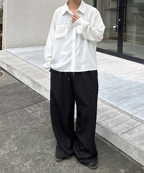 MandO（エムオー）（エムオー）の「ワイドリラックスイージーパンツ/ストライプ/無地（スラックス・メンズ・ブラック系その他/ブラック/グレー系その他・SMALL/MEDIUM/LARGE）」の17枚目の写真