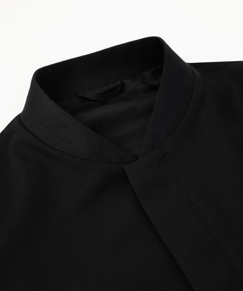 LAD MUSICIAN（ラッドミュージシャン）の「WOOL GABARDINE FLIGHT JACKET（ブルゾン・メンズ・ブラック・42/44.5/46）」の2枚目の写真