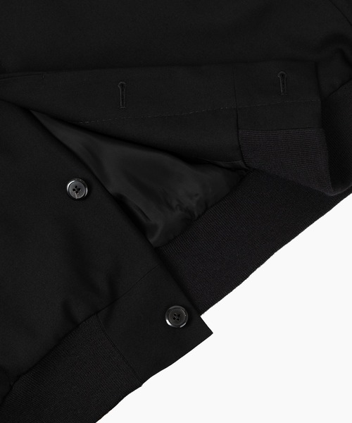 LAD MUSICIAN（ラッドミュージシャン）の「WOOL GABARDINE FLIGHT JACKET（ブルゾン・メンズ・ブラック・42/44.5/46）」の5枚目の写真