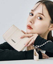 MURUA | MURUA(ムルーア)ラウンドファスナー二つ折り財布 MR-W1402 ベルトチャーム(財布)