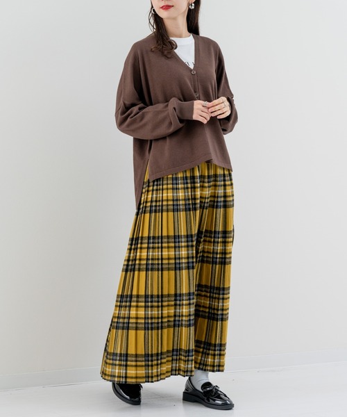 refinedworks（リファインドワークス）の「【refinedworks】しっとりとした上品な質感の デイリーニットカーディガン（カーディガン/ボレロ・レディース・レッド/ブラウン/オフホワイト・FREE）」の17枚目の写真