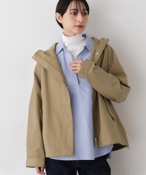 Dessin（デッサン）の「【洗える】裾ドローコード付きマウンテンパーカ（その他アウター・レディース・ブラック/ナチュラル/ブラウン系その他・03/02/01）」の15枚目の写真