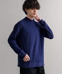ストレッチフリースハイネック長袖Tシャツ