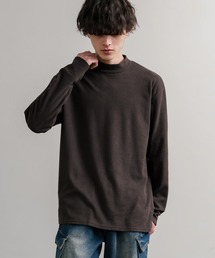 ストレッチフリースハイネック長袖Tシャツ