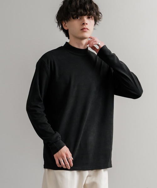 ストレッチフリースハイネック長袖Tシャツ（Tシャツ/カットソー