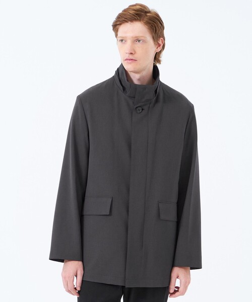 MACKINTOSH PHILOSOPHY(マッキントッシュ フィロソフィー)の「メランジツイル BELFAST(ベルファスト)ショート(ブルゾン・メンズ・ダークネイビー/チャコールグレー・38/42/40)」の3枚目の写真