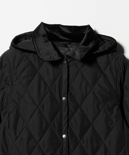 ユナイテッドアローズ　フード付き黒キルティングジャケット 中綿ジャケット / キルティングジャケットのおすすめ人気ランキング
