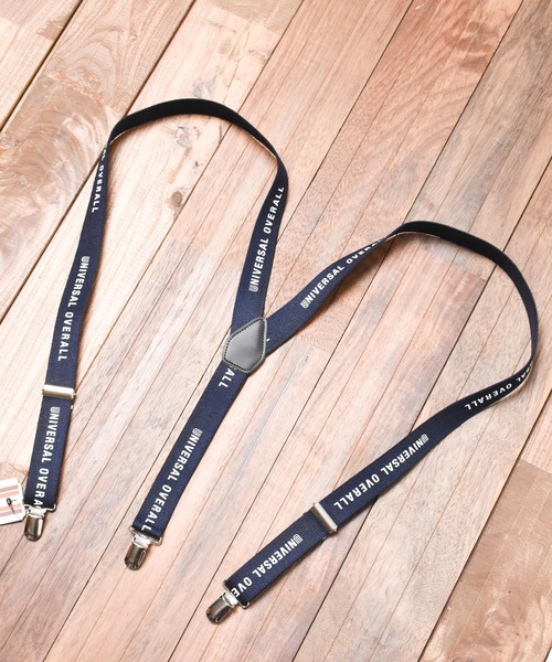 UNIVERSAL OVERALL（ユニバーサルオーバーオール）の「【RES】【UNIVERSAL OVERALL（ユニバーサルオーバーオール）】ロゴプリントサスペンダー（サスペンダー・レディース・グレー/ネイビー/ブラック・FREE）」の3枚目の写真