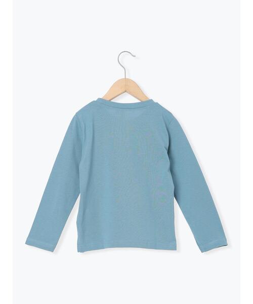 Samansa Mos2 Lagom(サマンサモスモスラーゴム)の「リンゴプリントロンT(Tシャツ/カットソー・キッズ・イエロー/オレンジ/ターコイズブルー・130/95/120/110/100)」の4枚目の写真