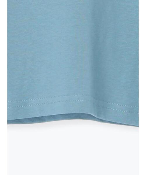 Samansa Mos2 Lagom(サマンサモスモスラーゴム)の「リンゴプリントロンT(Tシャツ/カットソー・キッズ・イエロー/オレンジ/ターコイズブルー・130/95/120/110/100)」の7枚目の写真