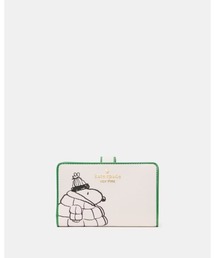 kate spade new york(ケイトスペード ニューヨーク)のピーナッツ X KSNY ミディアム バイフォールド ウォレット(財布)