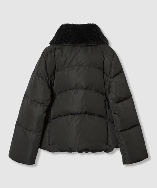 allureville（アルアバイル）の「ファーカラーショートダウンコート（ダウンジャケット/コート・レディース・ブラック/ライトベージュ・2）」の12枚目の写真