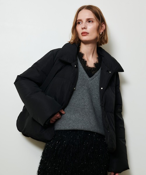 ファーカラーショートダウンコート（ダウンジャケット/コート