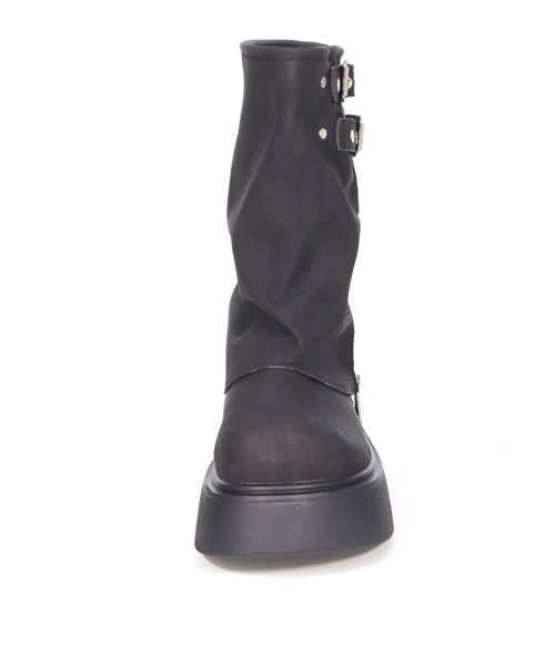 ANAP GｉRL（アナップガール）の「ロゴ 刺繍入り カバー ブーツ（ブーツ・キッズ・ブラック/ブラウン・XS/S/M/L）」の14枚目の写真