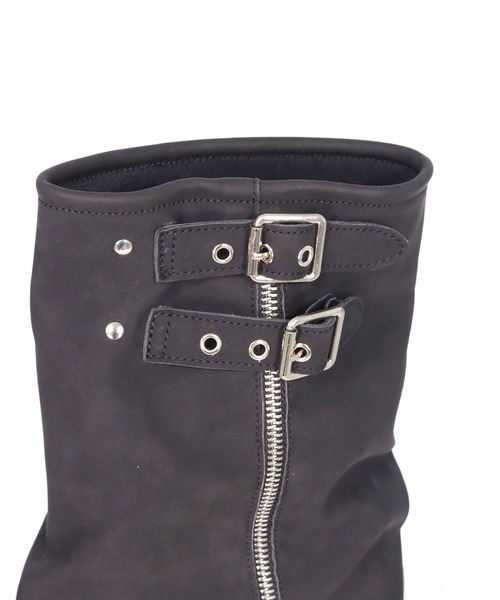 ANAP GｉRL（アナップガール）の「ロゴ 刺繍入り カバー ブーツ（ブーツ・キッズ・ブラック/ブラウン・XS/S/M/L）」の19枚目の写真