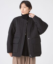 【カタログ掲載】【マシンウォッシャブル】アニマルキルトノーカラージャケット