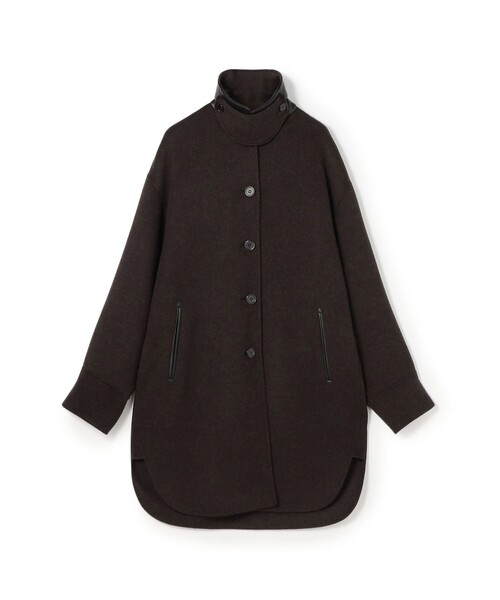 ライトダブルフェイスシャギー チンベルト付きコート（その他アウター