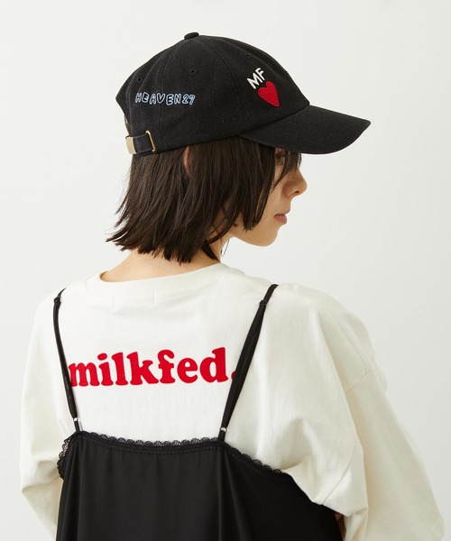 MILKFED.（ミルクフェド）の「DOODLE EMBROIDERY CAP（キャップ・レディース・ライトブルー/ブラック/ライトインディゴブルー・ONE SIZE）」の10枚目の写真
