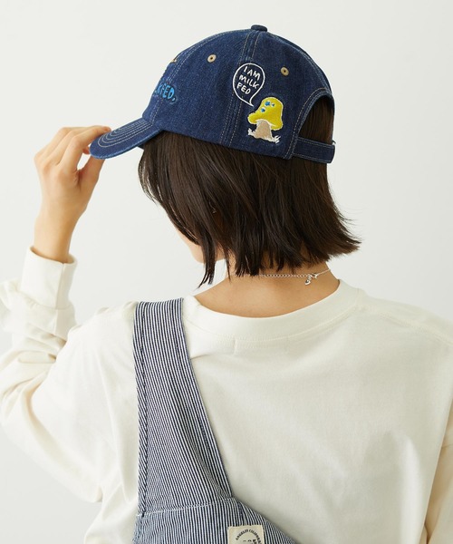 MILKFED.（ミルクフェド）の「DOODLE EMBROIDERY CAP（キャップ・レディース・ライトブルー/ブラック/ライトインディゴブルー・ONE SIZE）」の20枚目の写真