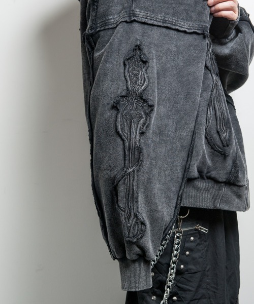 TRIPLE DAGGER HOODIE(トリプル ダガー フーディー)ビッグシルエット ジップアップ パーカー