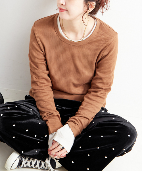 B.C STOCK（ベーセーストック）の「《2枚セット》ウォッシャブル / Ginger pack T-シャツ（Tシャツ/カットソー・レディース・ブラック/ピンク/イエロー/キャメル・FREE）」の3枚目の写真