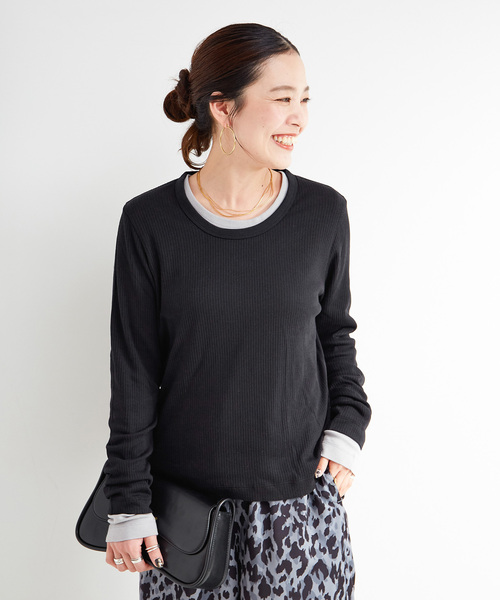 B.C STOCK（ベーセーストック）の「《2枚セット》ウォッシャブル / Ginger pack T-シャツ（Tシャツ/カットソー・レディース・ブラック/ピンク/イエロー/キャメル・FREE）」の8枚目の写真