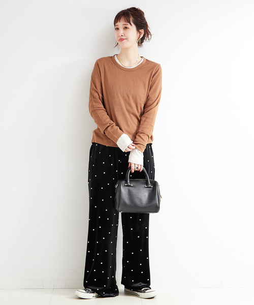 B.C STOCK（ベーセーストック）の「《2枚セット》ウォッシャブル / Ginger pack T-シャツ（Tシャツ/カットソー・レディース・ブラック/ピンク/イエロー/キャメル・FREE）」の11枚目の写真