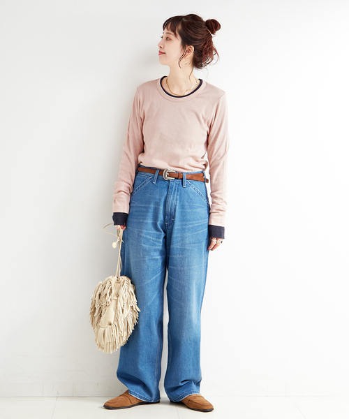 B.C STOCK（ベーセーストック）の「《2枚セット》ウォッシャブル / Ginger pack T-シャツ（Tシャツ/カットソー・レディース・ブラック/ピンク/イエロー/キャメル・FREE）」の18枚目の写真