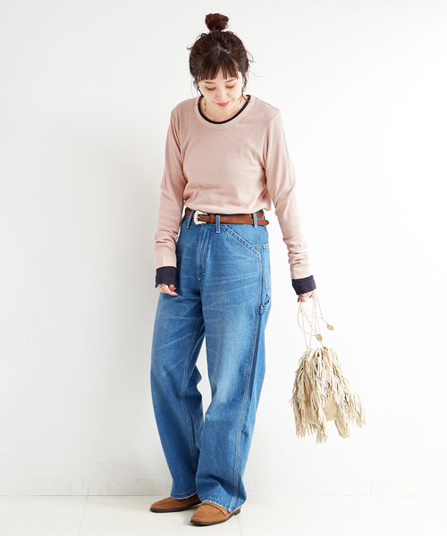 B.C STOCK（ベーセーストック）の「《2枚セット》ウォッシャブル / Ginger pack T-シャツ（Tシャツ/カットソー・レディース・ブラック/ピンク/イエロー/キャメル・FREE）」の19枚目の写真