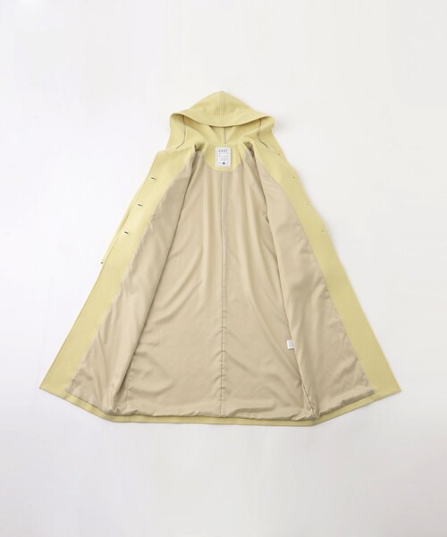 CAST:（キャストコロン）の「フードロングウールコート（その他アウター・レディース・ベージュ系その他4/ブラック/ライトイエロー・S/M）」の12枚目の写真