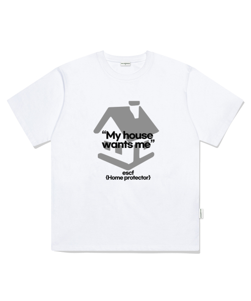 ESCAPEFROM(エスケープフロム)の「ホームプロテクタープリントオーバーサイズ半袖Tシャツホワイト(Tシャツ/カットソー・レディース・その他・SMALL/MEDIUM/LARGE)」の2枚目の写真