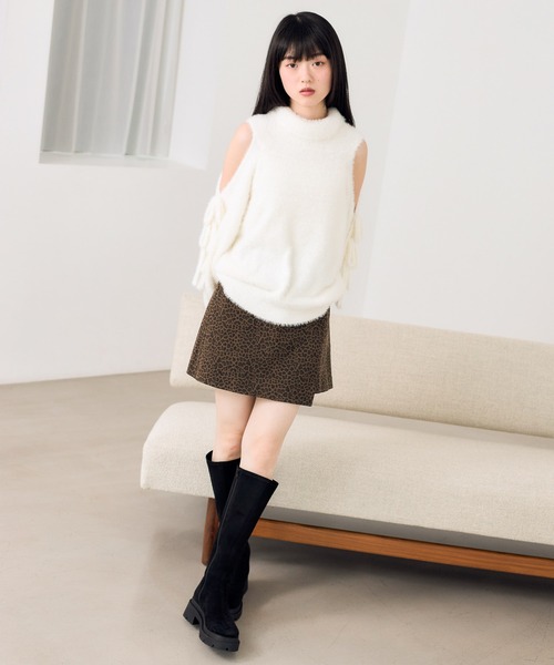 Heather(ヘザー)の「ラップタイトミニスカート 622034(スカート・レディース・ブラウン系その他/ブラウン/グレー・S/M)」の14枚目の写真