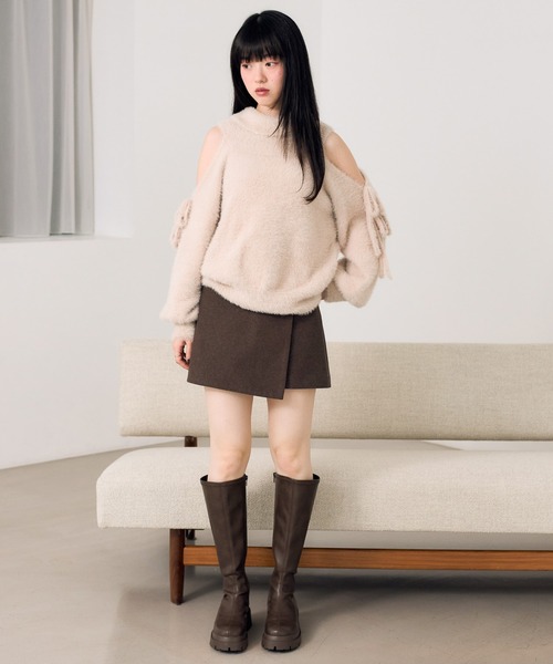 Heather(ヘザー)の「ラップタイトミニスカート 622034(スカート・レディース・ブラウン系その他/ブラウン/グレー・S/M)」の18枚目の写真