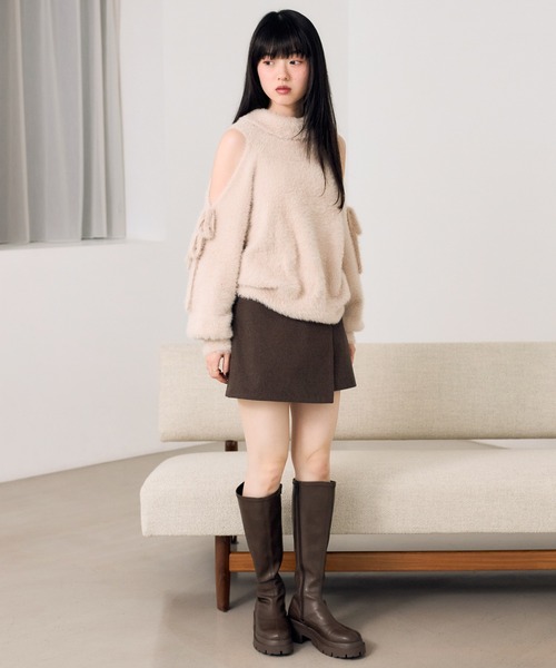 Heather(ヘザー)の「ラップタイトミニスカート 622034(スカート・レディース・ブラウン系その他/ブラウン/グレー・S/M)」の17枚目の写真